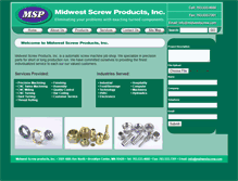 Tablet Screenshot of midwestscrew.com